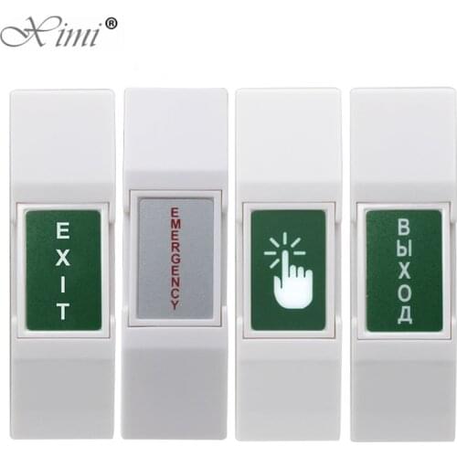 PC Fireproof Plastic request to Door Exit Button Emergency Push Switch for Entry Access Control System for All Electric Lock