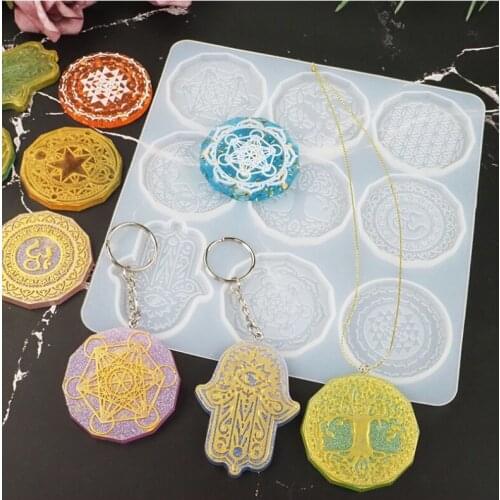 Crystal glue ashtray silicone mold maple leaf storage box hemp leaf mirror hand-made resin glue tray dishes