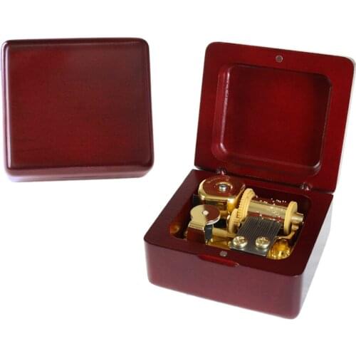 Sinzyo Handmade Wooden Wedding March Music Box Wood Carved Mechanism Musical Box Gift For Christmas Valentines day, Birthday