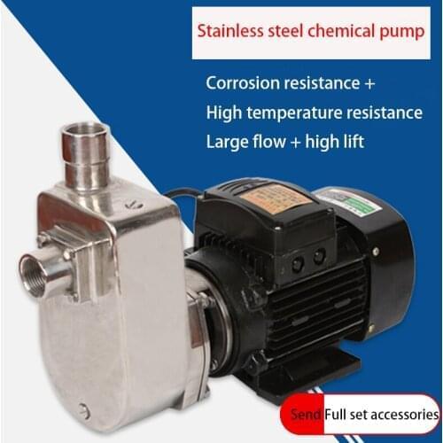 304 Stainless steel Self-priming Electric pump Corrosion and High temperature resistant 220V/380V Acid chemical pump