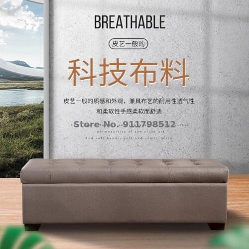 Hallway entrance try on shoe changing stool shoe store clothing store rest bench technology cloth sofa bench pedal storage
