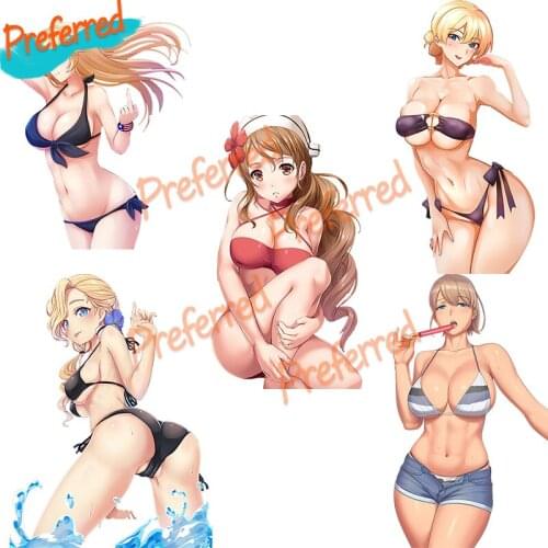 Blonde Bikini Beach Underwear Party Decal Motocross Racing Laptop Helmet Trunk Wall Vinyl Car Sticker Die Cutting