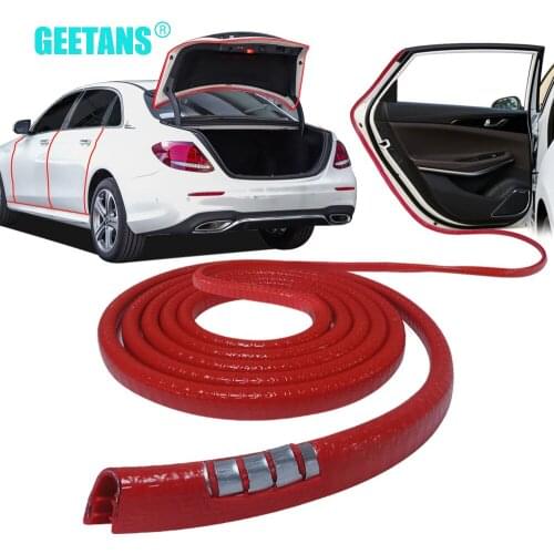 Universal Car Door Edge Scratch Protector Anti Collision Strip Built-in Steel Disc Bumper Strip Sealing Car Door Protector 5M