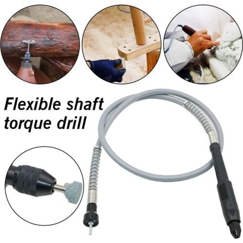 Universal 895-910mm Aluminum Flexible Flex Shaft with Keyless Chuck 1/8"(3.175mm) Connector Fit all Electric Grinder Rotary Tool