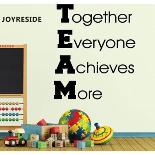 Together Playroom Wall Sticker Home Art Decoration Wall Stickers Achieve Kids Playroom Wall Decals Vinyl Design Wall Decor M533