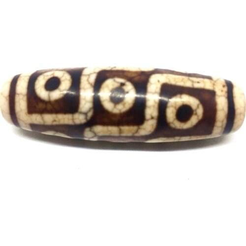 High quality Special 9 Eyes Dzi beads 15mm*44mm Tibetan Dzi Beads Loosing Beads for Bracelet and Necklace Making