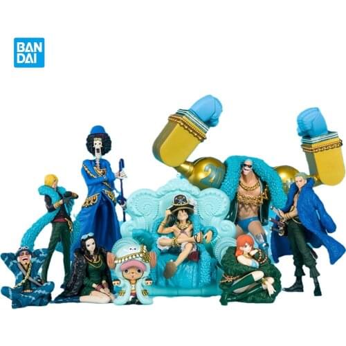 In Stock Bandai Tamashii Box One Piece Anime Figure Luffy Nami Chopper Zoro Vol1 Vol2 Shokugan Action Doll Collectible Model Toy