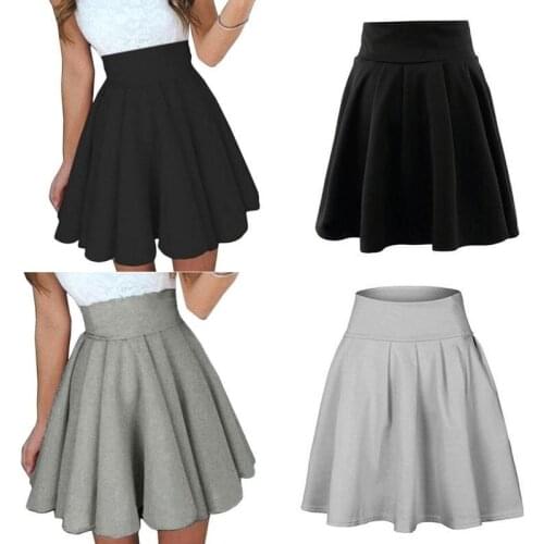 Women Skirt Summer Fashion Party Cocktail Mini Skirt Ladies High Waist Summer Skater Skirt Casual Daily 2021