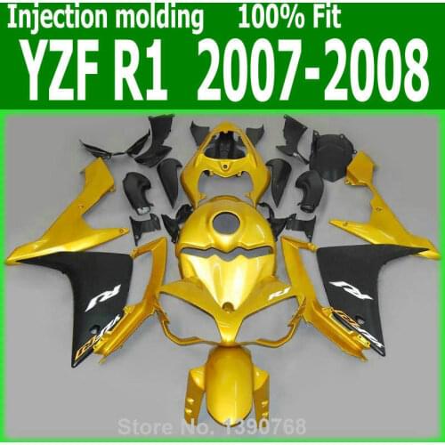 Gold fairing kit For YAMAHA YZF R1 07 08 ( Glod ) 2007 2008 Fairings TL83