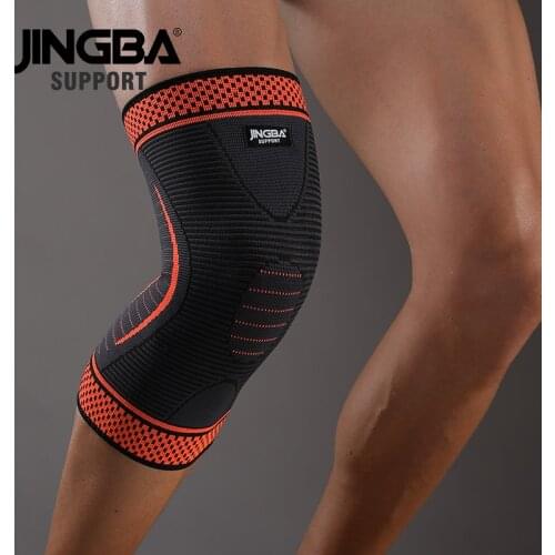 JINGBA SUPPORT 1PC Nylon Compression Knee Brace Sport Basketball Knee Pads Support Knee Joint Protector Rodilleras Drop Shipping