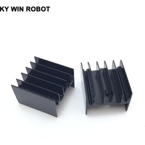 10 pcs Free Shipping Aluminium TO-220 Heatsink TO 220 Heat Sink Transistor Radiator TO220 Cooler Cooling 25*23*16MM