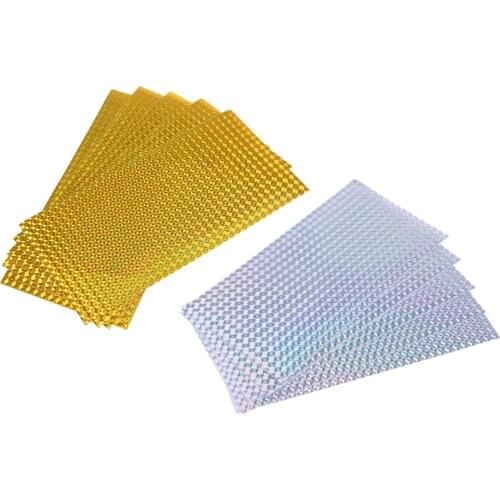 10 Pieces Fishing Lure Tape Craft Adhesive Tape High Quality Hologram Paper Fishing Lures Making Material