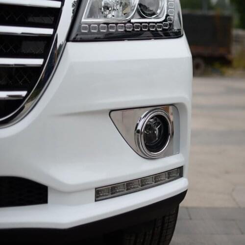 2pcs for Haval H2 RED LOGO 2014-2018 Front fog lamp Decorative frame