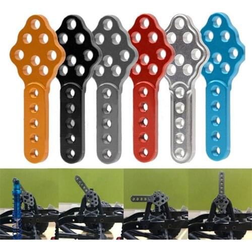 4PCS CNC Metal Shock Absorber Mount Adjust Height Angle Stand for Axial SCX10 90046 D90 D110 RC Crawler Car