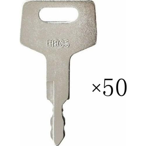 50pc key For Takeuchi New Holland Excavator For Case Gehl Track Skid Steer H806