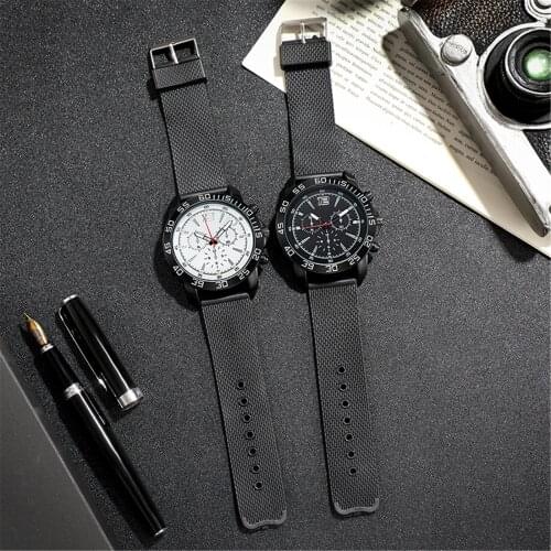 OTOKY Simple Dial Leather Watch mens watch net belt watch mens leisure business luminous watch 2021 trend new watch horloges m