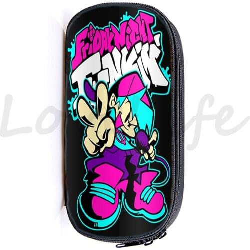 Friday Night Funkin Pencil Case kids Pen Bag Cartoon Pencil Pouch Stationery School Zipper Makeup Storage Box Hot Video Game bag