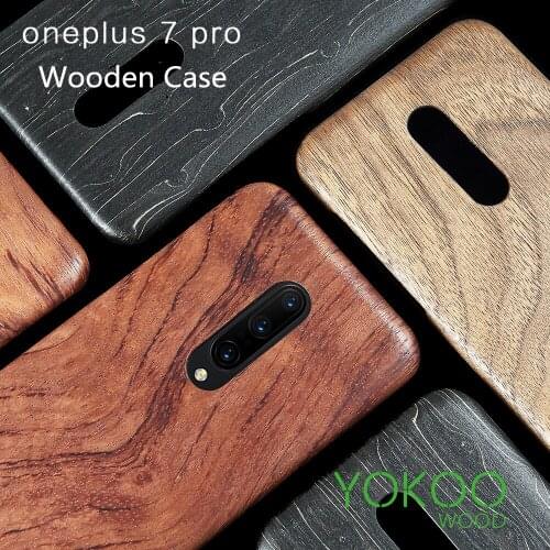 For OnePlus 8T 8/8 Pro/7 / 7 Pro /7T /6t/5t /6 Wooden Rosewood Bamboo Walnut Enony Wood Slim Back Case Cover Real wood