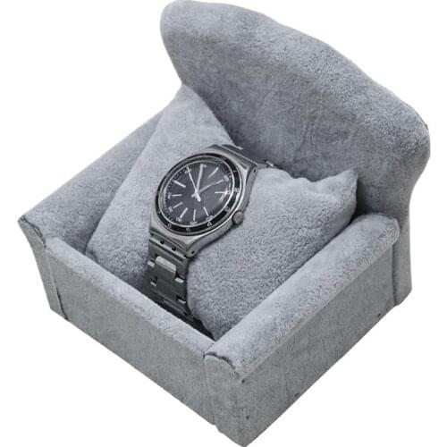 Velvet Sofa Ring Plate Bracelet Display Stand Display Tray Jewelry Jewelry Display Stand Counter Display Props Gray