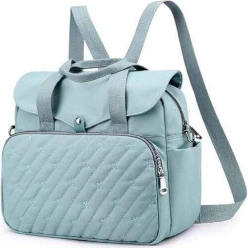 Hot Sale New Large Capacity Nylon Backpack Womens Casual Double Shoulder Bags Waterproof Light Multifunction Travel Bag