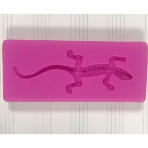 Cake Tools gecko silicone mold Decorating Cupcake topper fondant tool mould