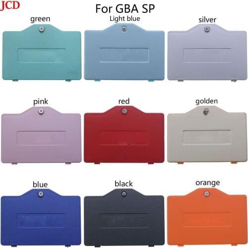 JCD 1 Pcs Reemplazo de la cubierta trasera de la batería para Gameboy Advance SP, para consola GBA SP