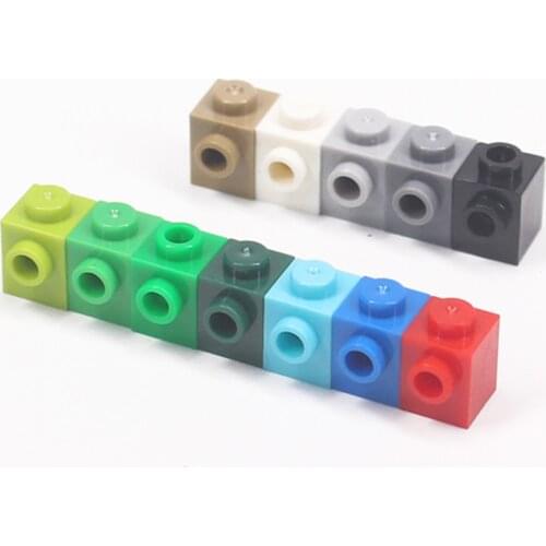 100pcs City Building Blocks 87087 1x1 Bricks For Building Blocks Parts DIY Educational Creative Toys for Children Boy Girl Gifts