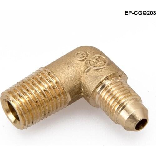Brass Barb Fitting Male Elbow 90 Degree 1/4'' NPT* 1/4'' Hose ID EP-CGQ203