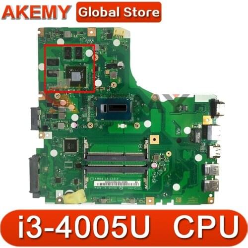 Akemy Laptop Motherboard For ACER Aspire E5-473 i3-4005U Mainboard LA-C341P N16V-GM-B1 SR1EK DDR3