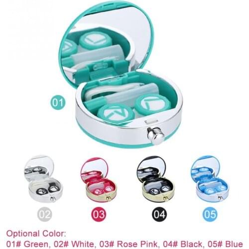 Mini Contact Lens Holder Eye Care Lenses Case Set Cute Lovely Travel Kit Box Travel Accessaries Storage Holder Soaking Container