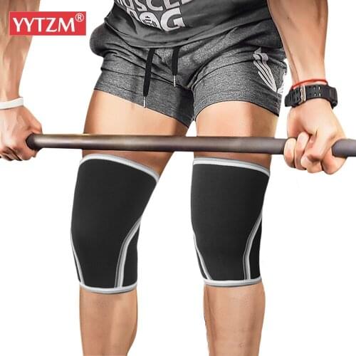 7mm Thicken Weightlifting Kneepad Strength Leg Sleeve Exercise Diving Cloth Fitness Power Squat Hercules Compression Knee Men