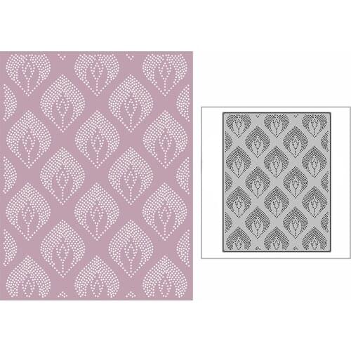 New Spotted Bud Oval Background Plate Paper Craft Embossing Mold 2021 Metal Cutting Dies for DIY Scrapbooking Album Card Making