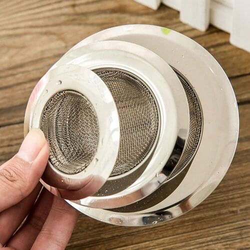 New Home KITCHEN SINK DRAIN STRAINER Stainless Steel Mesh Food Filter Catcher