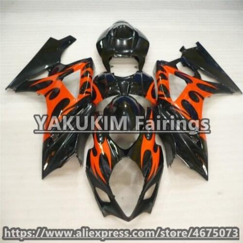ABS Injection Fairings For SUZUKI GSXR1000 k7 2007 2008 bodywork fairing GSXR 1000 07 08 k7 Motorcycle Fairing Custom Cowlings