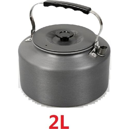 0.8L/1.1L/1.2L/1.6L/2L Portable Outdoor Water Kettle Teapot Coffee Pot for Picnic Camping Hiking Travelling Aluminum Alloy