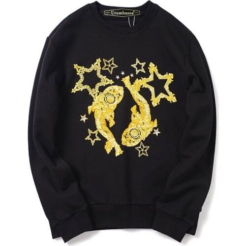 Hot fashion Men/womens high quality cotton sweatshirt Chic womens loose sweatshirs B185