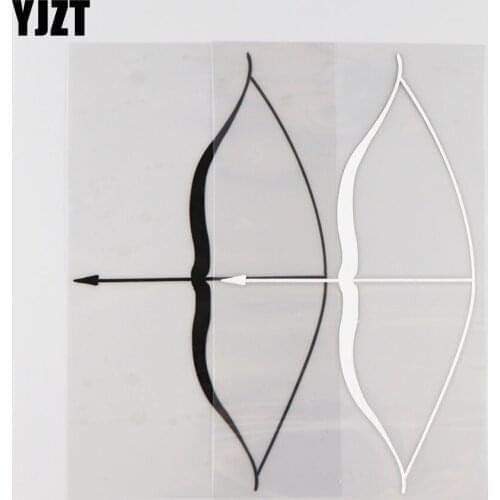 YJZT 9.7CM*17CM Bow And Arrow Personalized Car Sticker Vinyl Decal Decorative Pattern 1A-0286