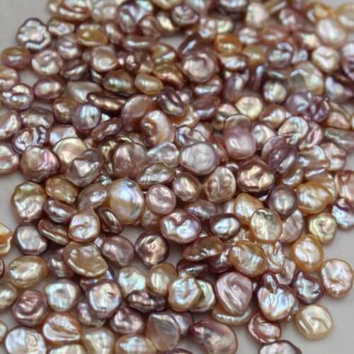 WHOLESALE DIY 7-9mm Big Size Natural Real Pearls, Loose Freshwater Irregular Baroque Pearls, 10PCS/LOT