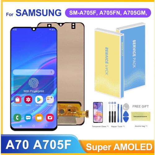 6.7'' Original Screen For Samsung Galaxy A70 A705 Lcd Display Touch Screen Digitizer Parts For Samsung A70 SM-A705F A705FN