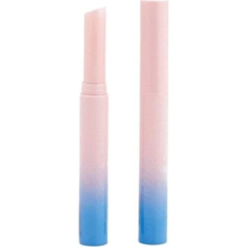 100pcs/lot Gradient Pink Lipstick Tube Empty Lip Balm Subpackage DIY Lipstick Container Oblique Edge Diameter 7.1MM
