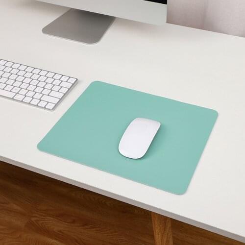 2021 Mouse Pad PU Leather Candy Solid Color mousepad Office Gaming mouse pads Waterproof 30x24cm For Laptop Computer PC Desktop