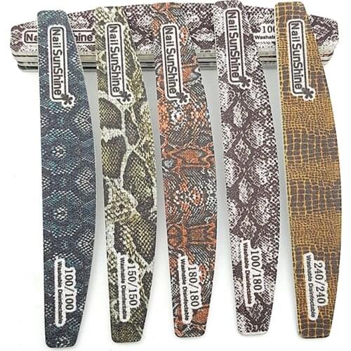 3/5/10Pcs Newest High Quality Nail File For Manicure Professional Moon Sanding Double-sided Strong Sandpaper Nail Files Art Tool