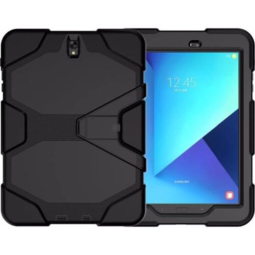 3 IN 1 Armor Kickstand Silicone Hybrid Rugged Heavy Duty Cover For Samsung Galaxy Tab S3 9.7'' T820 T825 Case Cover