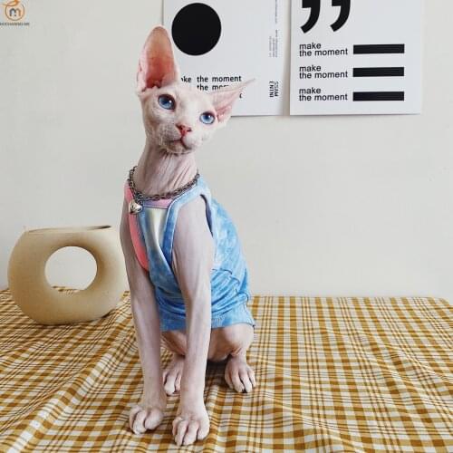 Hairless Cat Clothes Pet Sphinx Clothes For Small Dogs GermanDeven Summer Style Small Camisole Vest