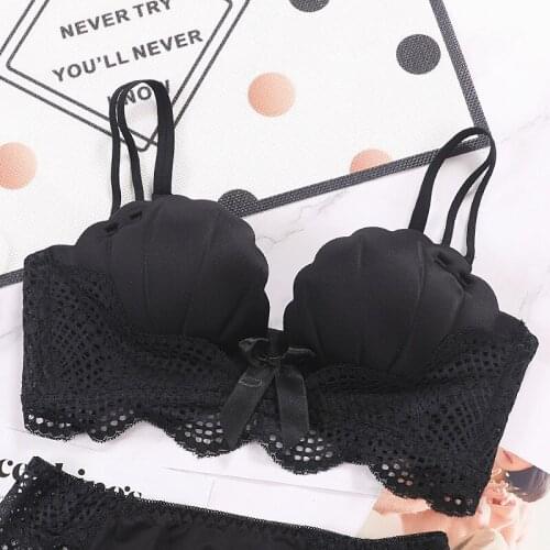 Sexy Girls Lace Bras Padded Wirefree Soft Bralette Adjustable Brassiere Back Closure Women Bras Push Up Elegant Lace Lingerie