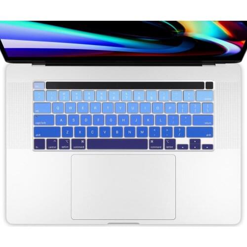 Gradient color US America English Keyboard Cover Skin For Macbook New Pro 13 2020 A2289 16 inch 2019 A2141Touch Bar/Touch ID