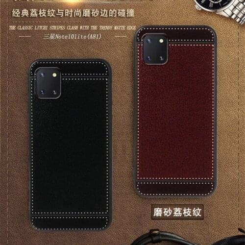 For Samsung Note 10 Lite Case N770F 6.7" Black Red Blue Pink Brown 5 Style Phone Soft Silicone Samsung Galaxy Note10 Lite Cover