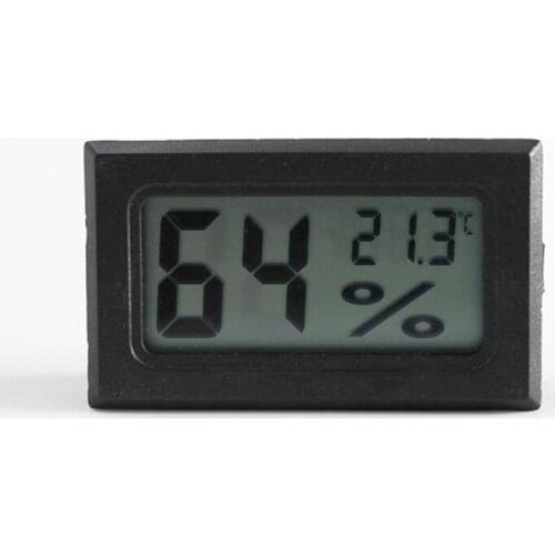 LCD Digital Temperature Humidity Meter Car Indoor Outdoor Hygrometer Thermometer Weather Station With Clock Interior Accessories