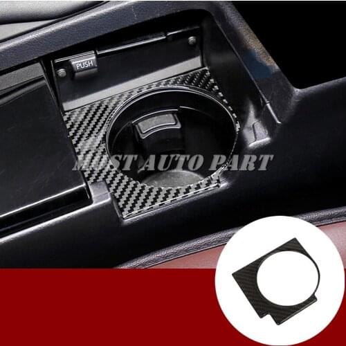Carbon Fiber Console Water Cup Holder Trim Cover For Lexus ES 250 300h 2013-2017 Car accesories interior Car decoration
