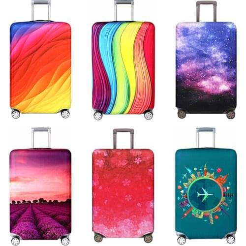 TLDGAGA Elastic Cloth Luggage Protective Cover Suit For 18-32 Inch Trolley Case Suitcase Dust Cover Travel Accessories